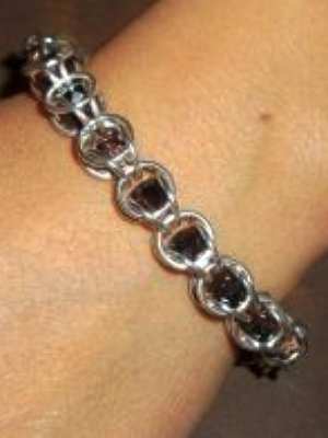 Κρυστάλλινες χάντρες επάργυροι κρίκοι - crystal beads gold plated rings
