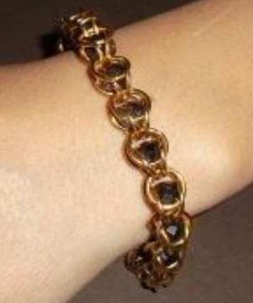 Κρυστάλλινες χάντρες επίχρυσοι κρίκοι - crystal beads gold plated rings