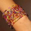 Βραχιόλι χάντρες ορειχάλκινο σύρμα - Bracelet beads wrought brass