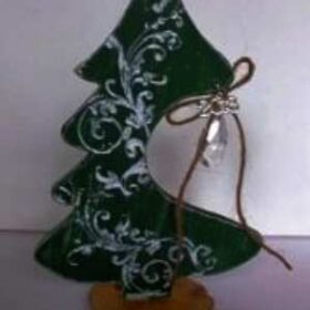 Χειροποίητο καραβάκι Διακοσμητικό Σε Βάση Κορμού 