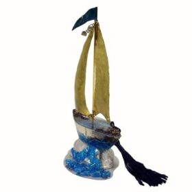 διακοσμητικά χώρου καράβια μεταλλικά με υγρό γυαλί