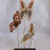 πεταλούδες σύνθεση σε βάση ρητίνης μεταλλικές μπρούτζινες τρισδιάστατες υγρό γυαλί σμάλτο handmade decorative resin butterflies
