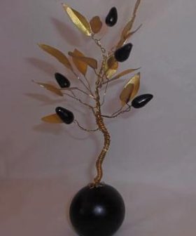 Χειροποίητα διακοσμητικά δεντράκι ελιάς handmade oil trees decorative