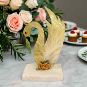 μπομπονιέρα κύκνος φτερά