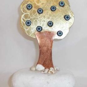 Δέντρο γούρι μεταλλικά διακοσμητικά decorative hand made metal tree of life lucky charm