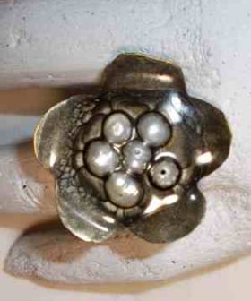 Δαχτυλίδι μαργαρίτα μαργαριτάρια ring margarita sea pearl