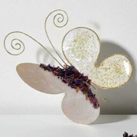 πεταλούδες διακοσμητικές τοίχου τζάκι χώρου υγρό γυαλί