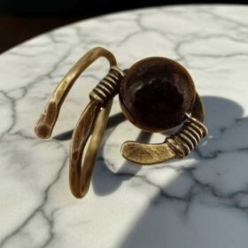 ασημί δαχτυλίδι σφυρήλατο γρανάδα