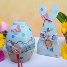 πασχαλινά αυγά διακοσμητικά χώρου φλοραλ