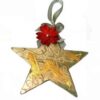 ασημί χρυσό χριστουγεννιάτικο αστέρι στολίδι δέντρου