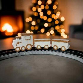 χριστουγεννιάτικο διακοσμητικό τρενάκι για δέντρο
