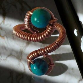 δαχτυλίδι χρυσόκολλα χειροποίητο πράσινες αποχρώσεις