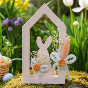 σετ πασχαλινό λαγουδάκι σε σπιτάκι