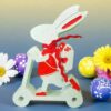 πασχαλινά διακοσμητικά λαγός ποδήλατο